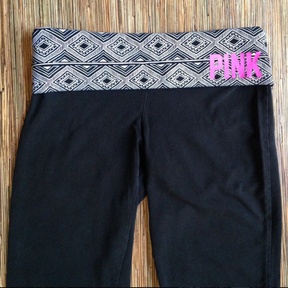 PINK Victorias Secret Yoga Pants Black Womens S - Picture 5 of 8